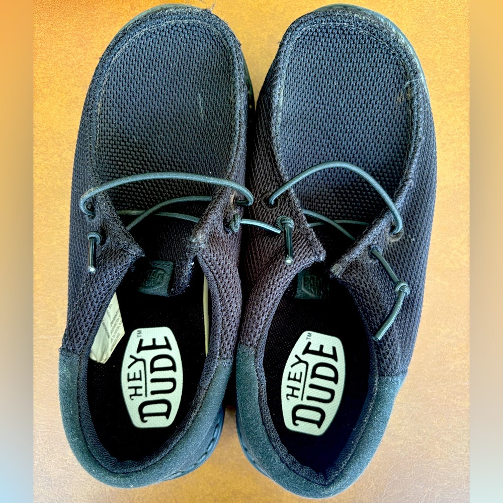 Hey Dude childrens Black Shoes